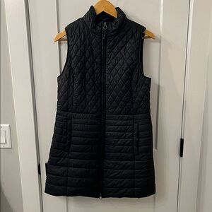 Talbots Black Quilted Puffer Vest